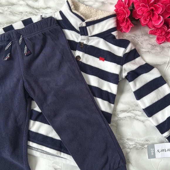 Chaps & Carterās - Long-sleeved Shirts & Pants Sets - Picture 2 of 11